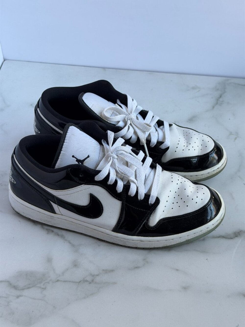 Air Jordan 1 Low SE Concord Mens Size 12 Black White DV1309-100